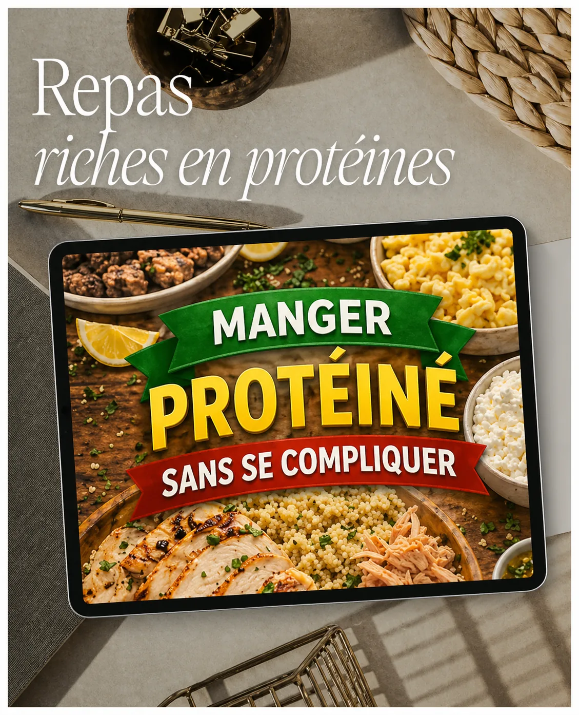 Repas riches en protéines
